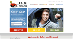 Desktop Screenshot of eliteschoolofdriving.com